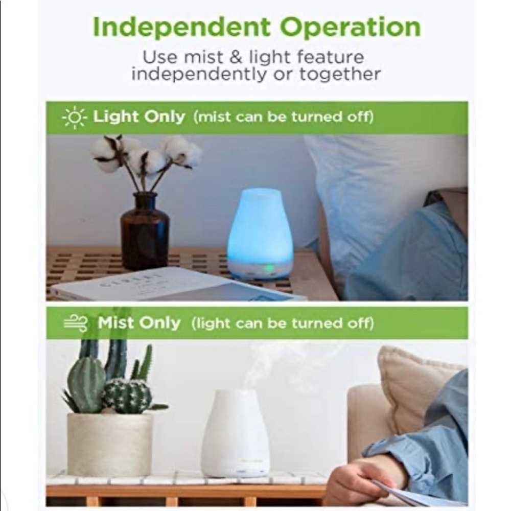 InnoGear Aromatherapy Oil Diffuser Color Change 🌈 - Picture 6 of 8